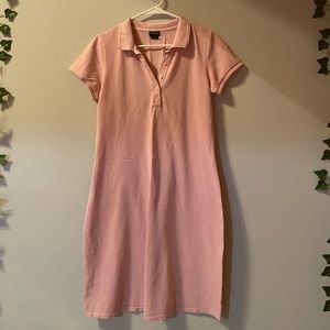 pink polo style dress